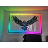 DGEmily Eagle Wall Art | Home Decor | Gift Idea | Polygon | Wall Decor | Custom sizes! | Any Color! | Material Types!