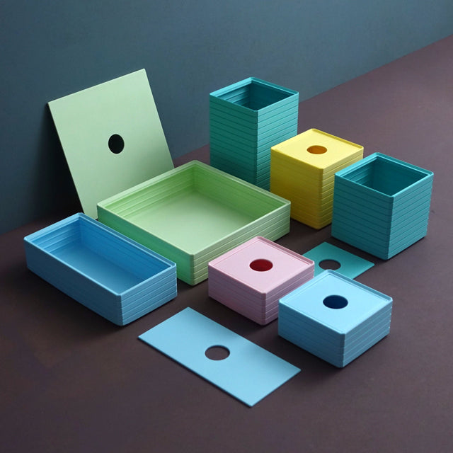 Gazzaladra Big Modular Stackable Boxes | Storage Bin | Holiday Storage | Large Storage | Organization | Decorations | Storage Container - LV3DPrinting