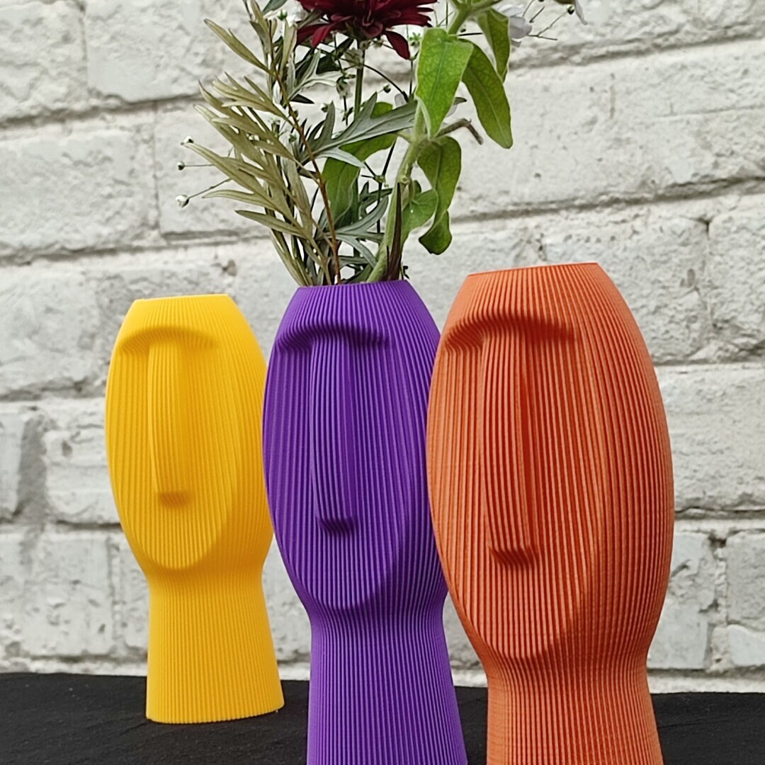Kowafat Silent Dude Vase – Modern Sculptural Decor for Weddings, Dining Table, Living Room & Bedroom | Minimalist Art Vase - LV3DPrinting