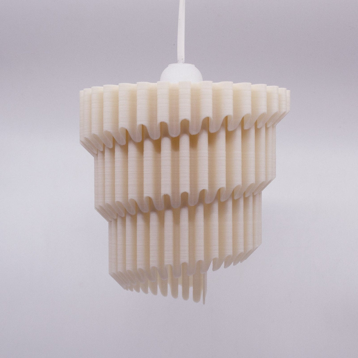 3DPPA Unfurling Ripple 3DPPA Lamp Shade | Home Decor | Gift Idea | Geometric | Pendant Lighting - LV3DPrinting