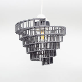 3DPPA Industrial Convolution Chandelier | Home Decor | Gift Idea | Geometric | Pendant Lighting - LV3DPrinting