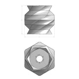 3DPPA Flowing Lamp Shade | Home Decor | Gift Idea | Geometric | Pendant Lighting - LV3DPrinting