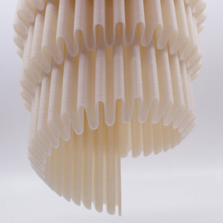 3DPPA Unfurling Ripple 3DPPA Lamp Shade | Home Decor | Gift Idea | Geometric | Pendant Lighting - LV3DPrinting