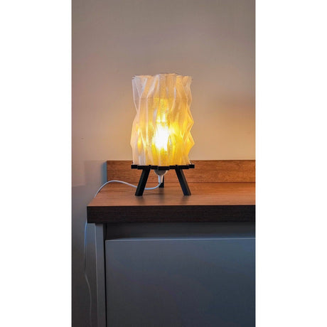 Creaserra Materia Negra Table Lamp | Home Decor | Cuved Lamp | Gift Ideas | Halloween Gift | Multiple Colors | Customizable - LV3DPrinting