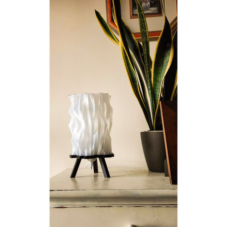 Creaserra Materia Negra Table Lamp | Home Decor | Cuved Lamp | Gift Ideas | Halloween Gift | Multiple Colors | Customizable - LV3DPrinting