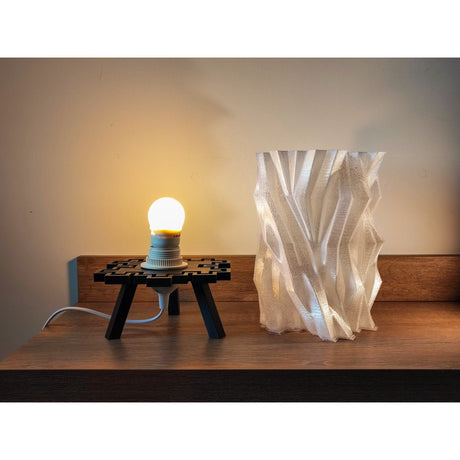 Creaserra Materia Negra Table Lamp | Home Decor | Cuved Lamp | Gift Ideas | Halloween Gift | Multiple Colors | Customizable - LV3DPrinting