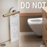 3D Shook Do Not Sitting Bathroom Sign | Funny Bathroom Sign | Restroom Sign - LV3DPrinting