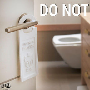 3D Shook Do Not Sitting Bathroom Sign | Funny Bathroom Sign | Restroom Sign - LV3DPrinting