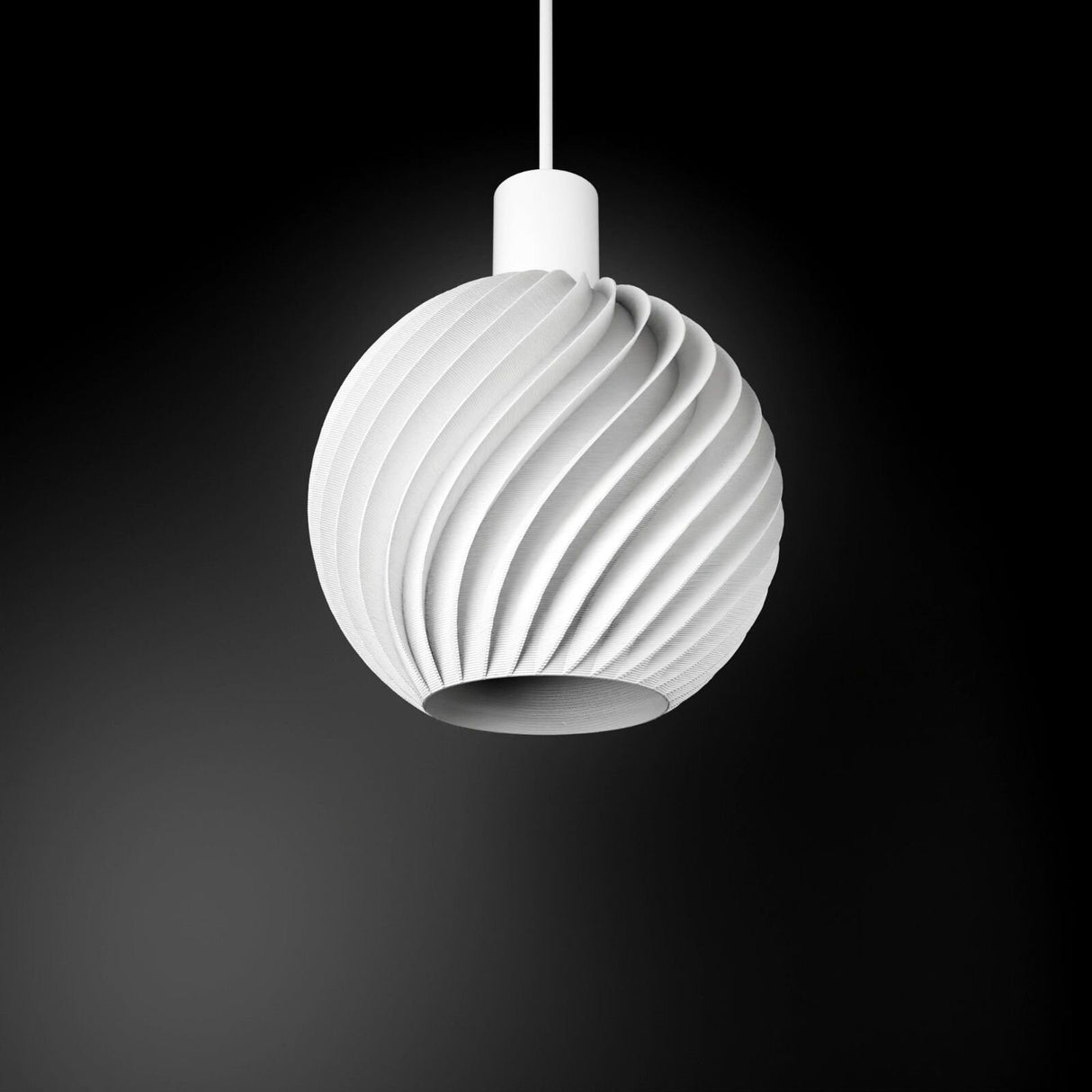 Martin Zampach Ball Wave Lamp Shade | Home Decor | Gift Idea | Pendant Lighting - LV3DPrinting