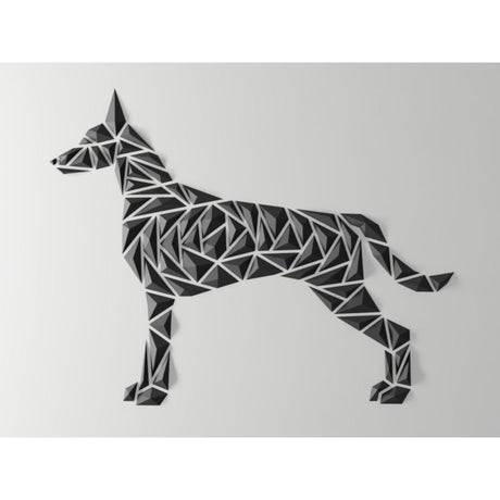 DGEmily Geometric Malinois Wall Art | Home Decor | Gift Idea | Polygon | Wall Decor | Custom sizes! | Any Color! | Material Types! - LV3DPrinting