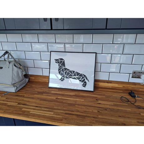 DGEmily Geometric Dachshund Wall Art | Home Decor | Gift Idea | Polygon | Wall Decor | Custom sizes! | Any Color! | Material Types! - LV3DPrinting