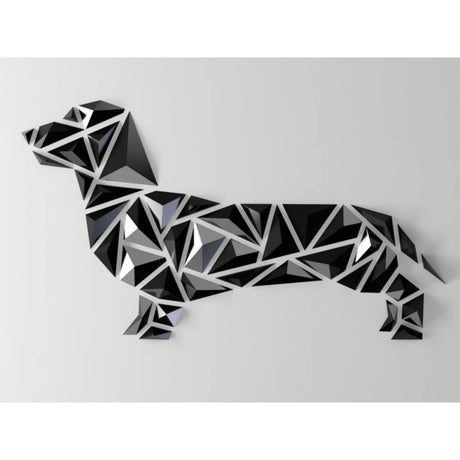DGEmily Geometric Dachshund Wall Art | Home Decor | Gift Idea | Polygon | Wall Decor | Custom sizes! | Any Color! | Material Types! - LV3DPrinting