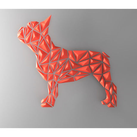 DGEmily Geometric French Bull Dog Wall Art | Home Decor | Gift Idea | Polygon | Wall Decor | Custom sizes! | Any Color! | Material Types! - LV3DPrinting