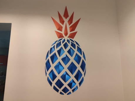 DGEmily Geometric Pineapple Wall Art | Home Decor | Gift Idea | Polygon | Wall Decor | Custom sizes! | Any Color! | Material Types! - LV3DPrinting