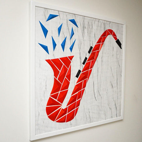 DGEmily Geometric Saxphone Wall Art | Home Decor | Gift Idea | Polygon | Wall Decor | Custom sizes! | Any Color! | Material Types! - LV3DPrinting