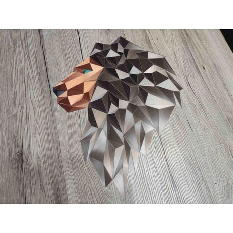 DGEmily Lion Wall Art V2 | Home Decor | Gift Idea | Polygon | Wall Decor | Custom sizes! | Any Color! | Material Types! - LV3DPrinting