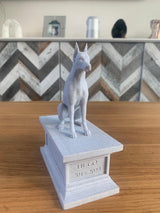 LV 3D Custom Dog Memorial Statue from Photo | Personalized Pet Loss Gift | Dog Urn with Ashes Drawer | Pet Remembrance Sculpture - LV3DPrinting