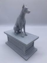 LV 3D Custom Dog Memorial Statue from Photo | Personalized Pet Loss Gift | Dog Urn with Ashes Drawer | Pet Remembrance Sculpture - LV3DPrinting