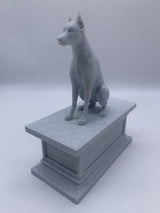 LV 3D Custom Dog Memorial Statue from Photo | Personalized Pet Loss Gift | Dog Urn with Ashes Drawer | Pet Remembrance Sculpture - LV3DPrinting