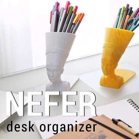 3D Shook Nefer Desk Organizer | Office Organization | Desk organization | Desk Accessories | Custom | Mutliple Colors - LV3DPrinting
