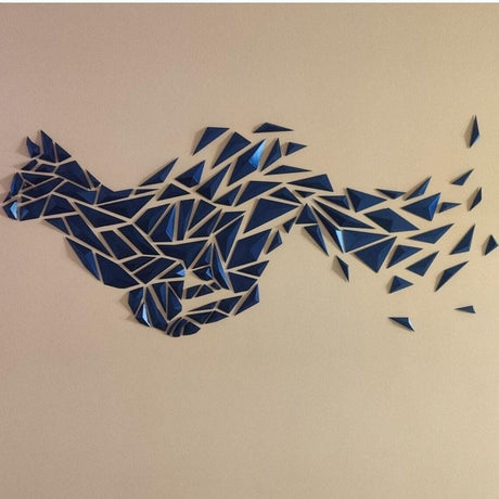 DGEmily Geometric Cat Wall Art | Home Decor | Gift Idea | Polygon | Wall Decor | Custom sizes! | Any Color! | Material Types! - LV3DPrinting