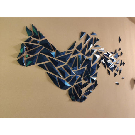 DGEmily Geometric Cat Wall Art | Home Decor | Gift Idea | Polygon | Wall Decor | Custom sizes! | Any Color! | Material Types! - LV3DPrinting