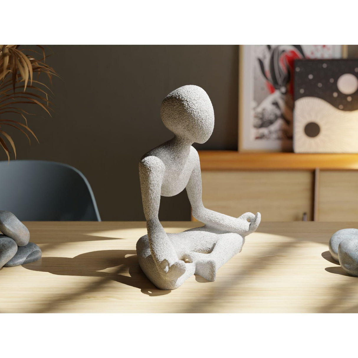 Collecticraft Nobody Medito Sculpture in Mid Air | Namaste Gifts | Yoga Gifts | Yogi Gifta | Relaxation Gift | Meditation Gifts | ANY SIZE! - LV3DPrinting