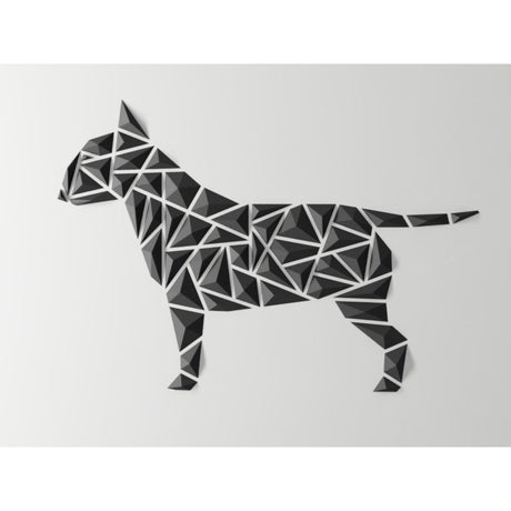 DGEmily Geometric Bull Terrier Wall Art | Home Decor | Gift Idea | Polygon | Wall Decor | Custom sizes! | Any Color! | Material Types! - LV3DPrinting