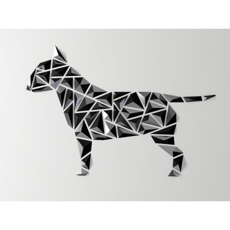 DGEmily Geometric Bull Terrier Wall Art | Home Decor | Gift Idea | Polygon | Wall Decor | Custom sizes! | Any Color! | Material Types! - LV3DPrinting