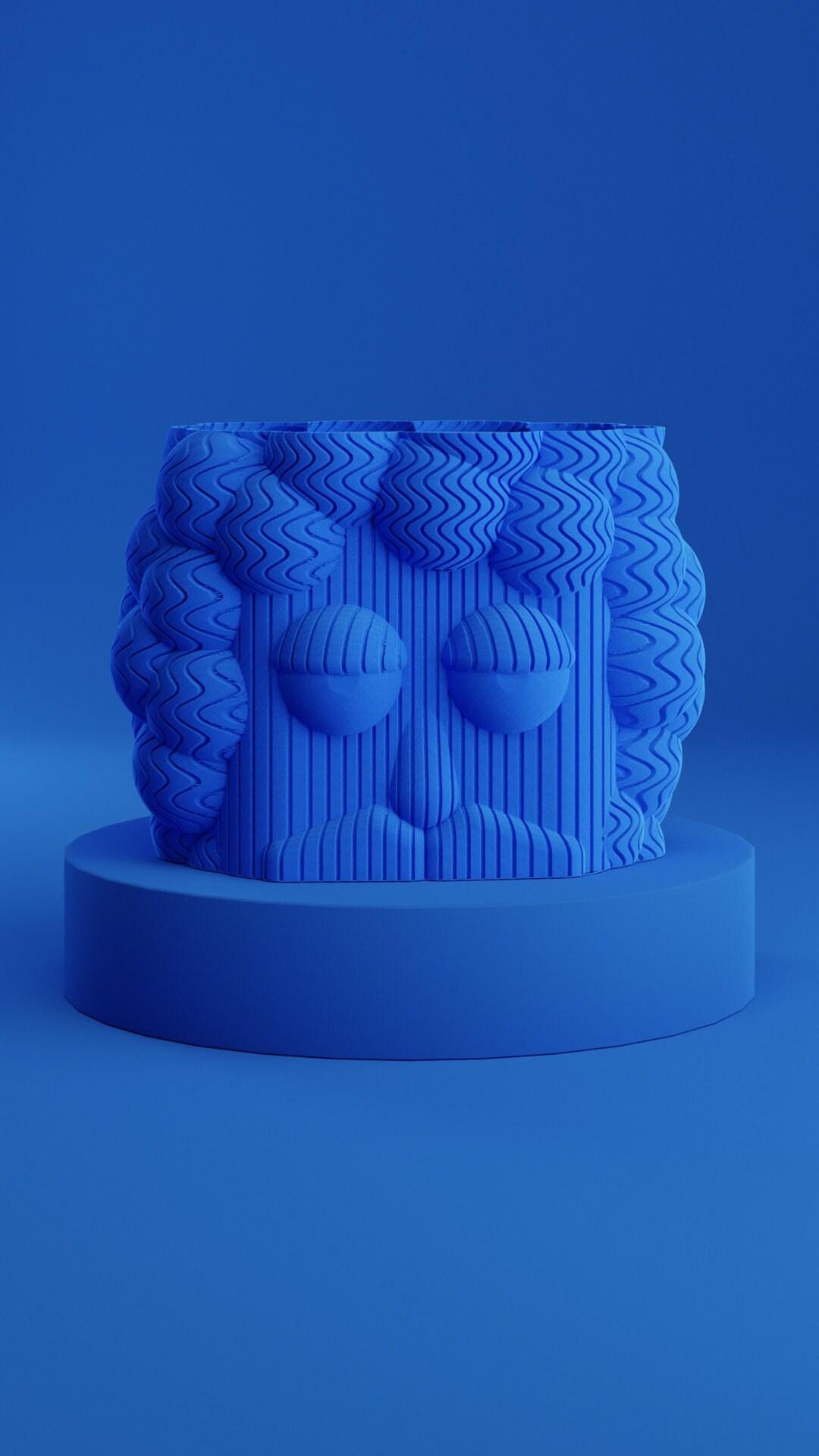 Kowafat Frank Vase – Playful Sculptural Decor for Dining Table, Living Room and Bedroom | Modern Art Vase and Desk Organizer - LV3DPrinting