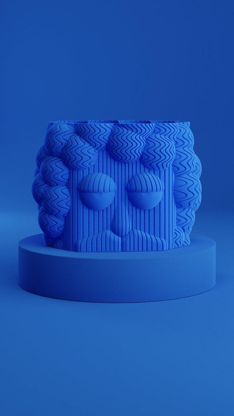 Kowafat Frank Vase – Playful Sculptural Decor for Dining Table, Living Room and Bedroom | Modern Art Vase and Desk Organizer - LV3DPrinting