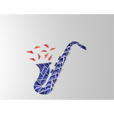 DGEmily Geometric Saxphone Wall Art | Home Decor | Gift Idea | Polygon | Wall Decor | Custom sizes! | Any Color! | Material Types! - LV3DPrinting
