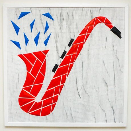 DGEmily Geometric Saxphone Wall Art | Home Decor | Gift Idea | Polygon | Wall Decor | Custom sizes! | Any Color! | Material Types! - LV3DPrinting