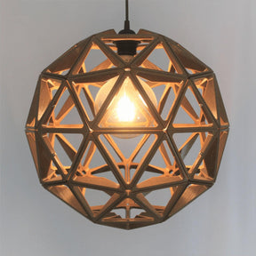 3DPPA Geodesic Sphere Shaped Lamp | Home Decor | Gift Idea | Geometric | Pendant Lighting - LV3DPrinting