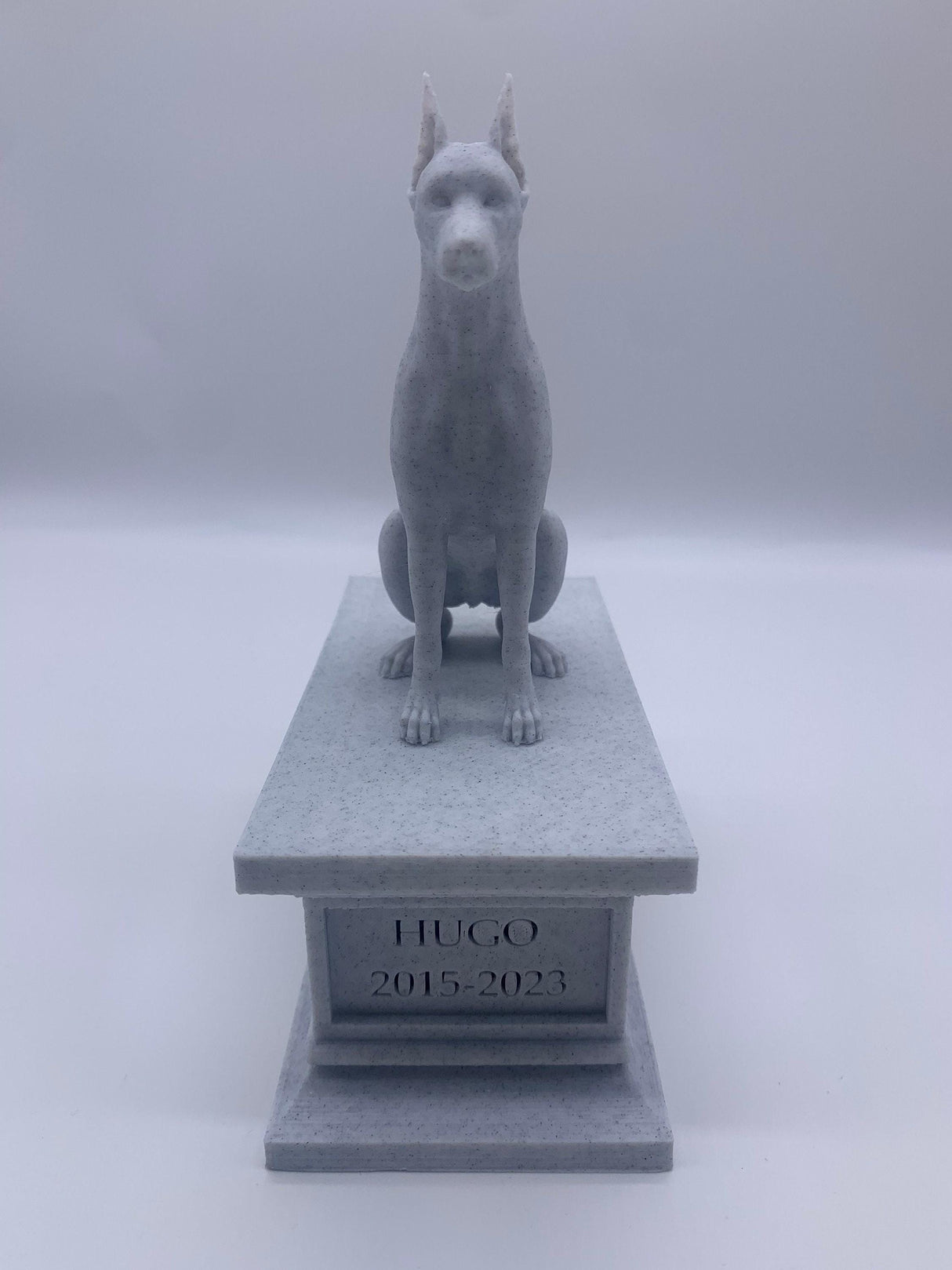LV 3D Custom Dog Memorial Statue from Photo | Personalized Pet Loss Gift | Dog Urn with Ashes Drawer | Pet Remembrance Sculpture - LV3DPrinting