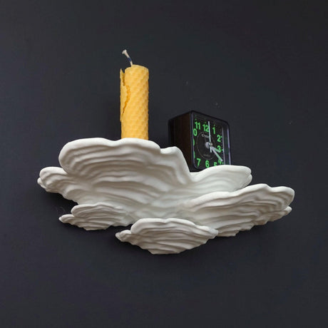 Gazzaladra Unique Wall shelf Interior Decor “Ostrea Fungus” for Party, Living Room, Bedroom - LV3DPrinting