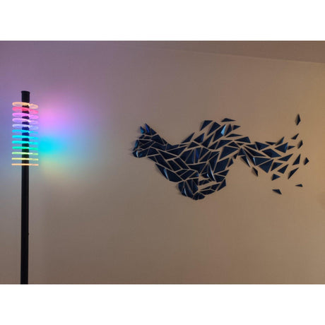 DGEmily Geometric Cat Wall Art | Home Decor | Gift Idea | Polygon | Wall Decor | Custom sizes! | Any Color! | Material Types! - LV3DPrinting