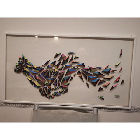 DGEmily Geometric Cat Wall Art | Home Decor | Gift Idea | Polygon | Wall Decor | Custom sizes! | Any Color! | Material Types! - LV3DPrinting