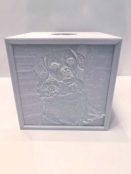 Custom Lithophane Light Box | Personalized Photo Lamp | 3D Printed Memorial Gift | Custom Picture Night Light | Keepsake Gift - LV3DPrinting