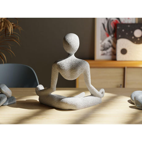 Collecticraft Nobody Medito Sculpture in Mid Air | Namaste Gifts | Yoga Gifts | Yogi Gifta | Relaxation Gift | Meditation Gifts | ANY SIZE! - LV3DPrinting