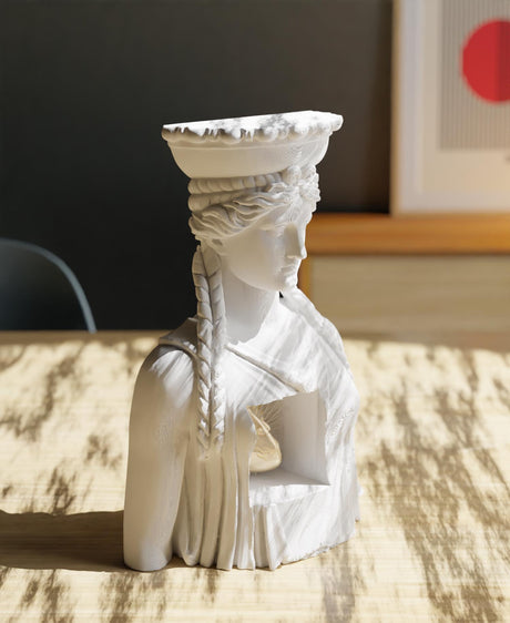 Collecticraft Echoes of Antiquity A Modern Caryatid  | Custom | Statue | Multiple Colors | Table decoration | Art & Artwork | ANY SIZE! - LV3DPrinting