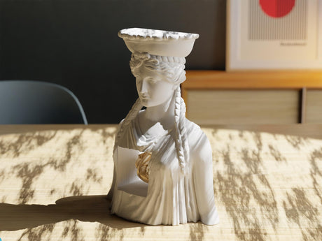 Collecticraft Echoes of Antiquity A Modern Caryatid  | Custom | Statue | Multiple Colors | Table decoration | Art & Artwork | ANY SIZE! - LV3DPrinting
