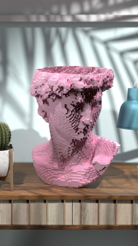 Collecticraft David Pixel  | Custom | Statue | Multiple Colors | Table decoration | Art & Artwork | ANY SIZE! - LV3DPrinting
