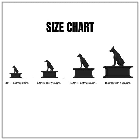 LV 3D Custom Dog Memorial Statue from Photo | Personalized Pet Loss Gift | Dog Urn with Ashes Drawer | Pet Remembrance Sculpture - LV3DPrinting