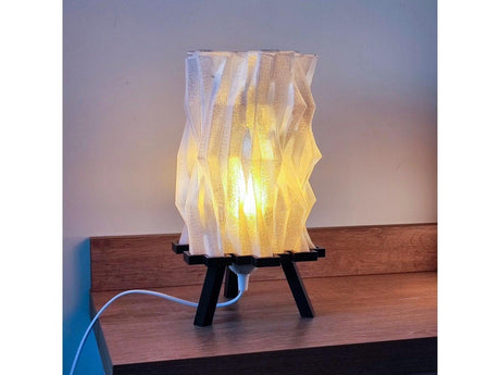 Creaserra Materia Negra Table Lamp | Home Decor | Cuved Lamp | Gift Ideas | Halloween Gift | Multiple Colors | Customizable - LV3DPrinting