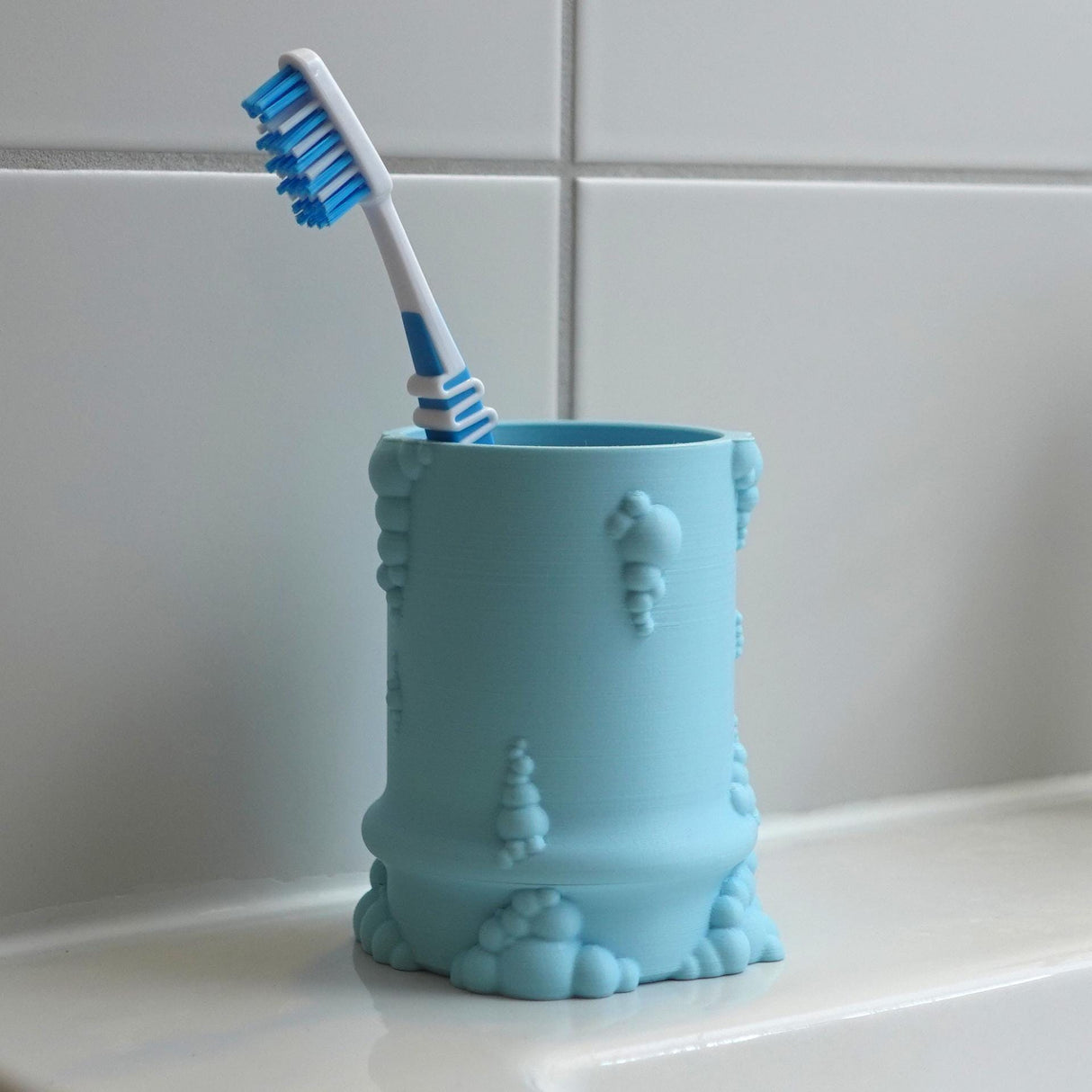 Gazzaladra Bubbles 3-Piece Bathroom Accessory Set | Soap Dispenser | Soap Dish | Toothbrush Holder | ANY COLOR! - LV3DPrinting