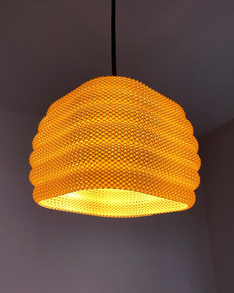 Daira Lamp Shade Ripple Mesh | Home Decor | Gift Idea | Geometric | Pendant Lighting - LV3DPrinting