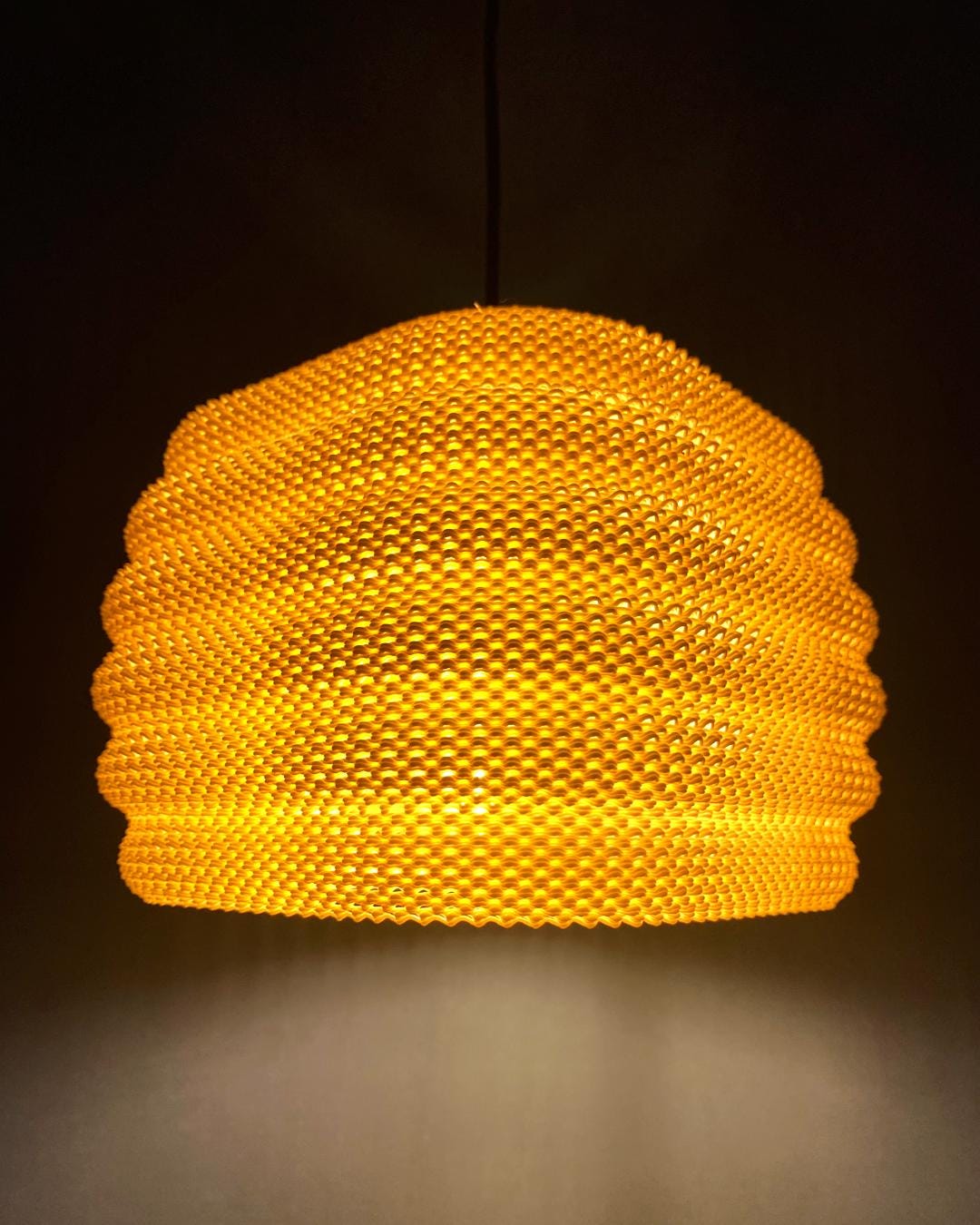 Daira Lamp Shade Ripple Mesh | Home Decor | Gift Idea | Geometric | Pendant Lighting - LV3DPrinting