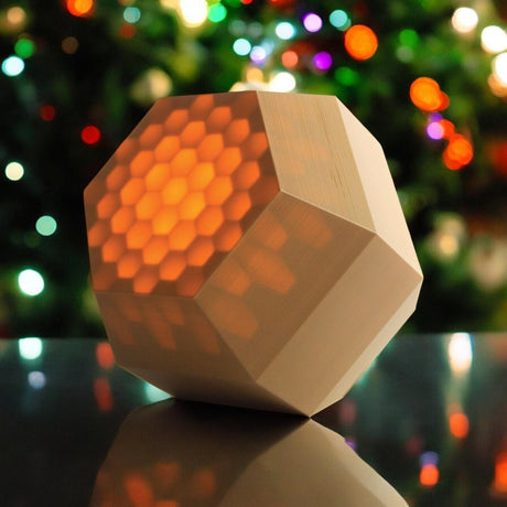 3DPPA Hidden Honeycomb Light Box | Personalized Gifts | Keepsakes | Home Decor - LV3DPrinting