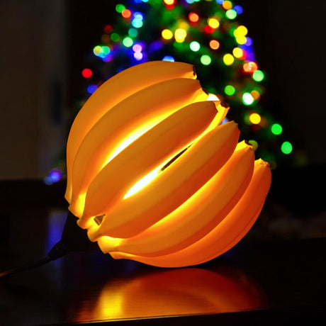 Gazzaladra Banana Lamp | Home Decor | Gift Idea | Geometric | Pendant Lighting | Table Lamp - LV3DPrinting